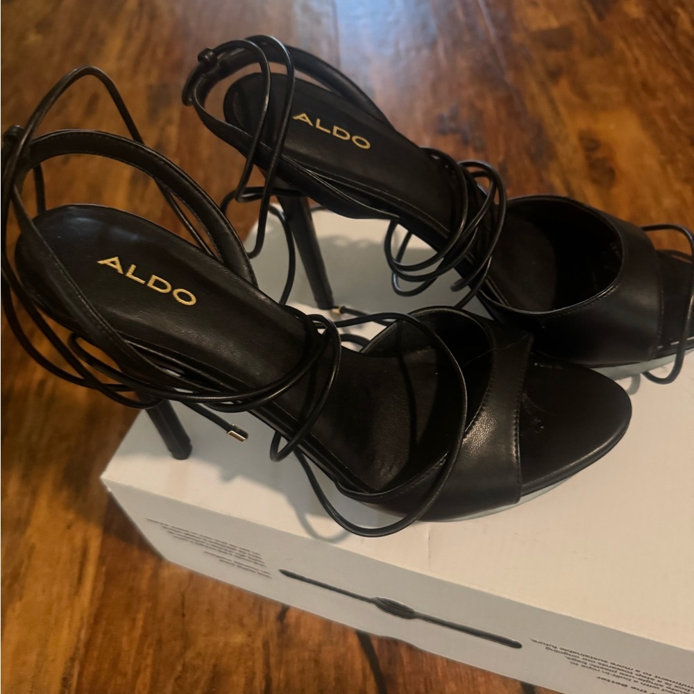 ALDO Black Strappy Women's Heels